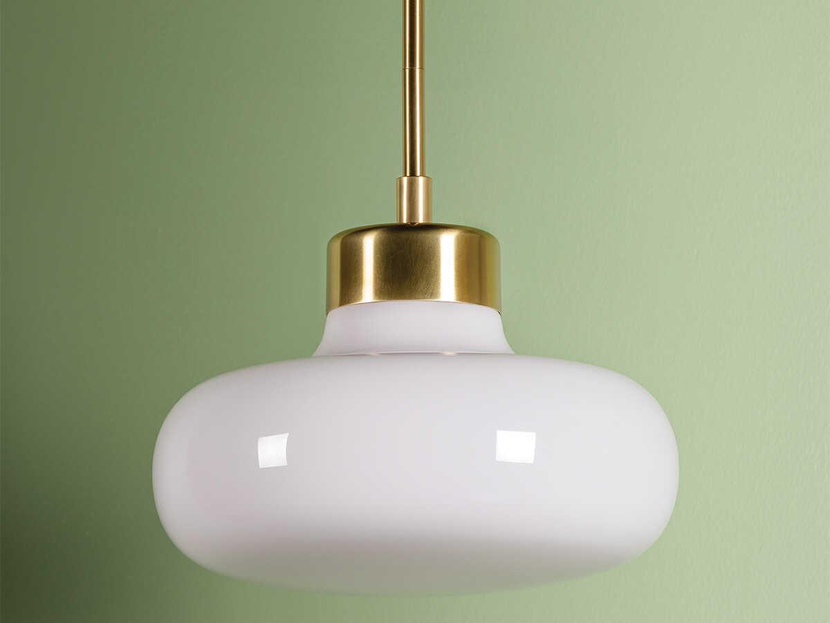 Mitzi Eliana 1-Light Aged Brass Pendant
