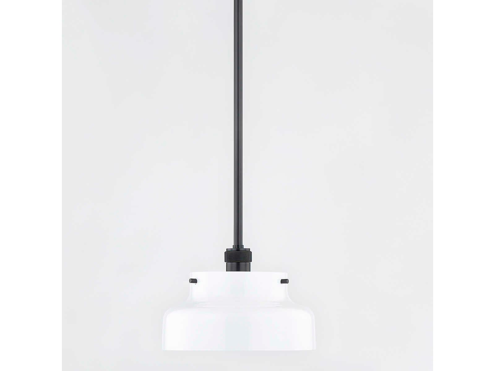 Mitzi Luella 1-Light Old Bronze Glass Mini Pendant