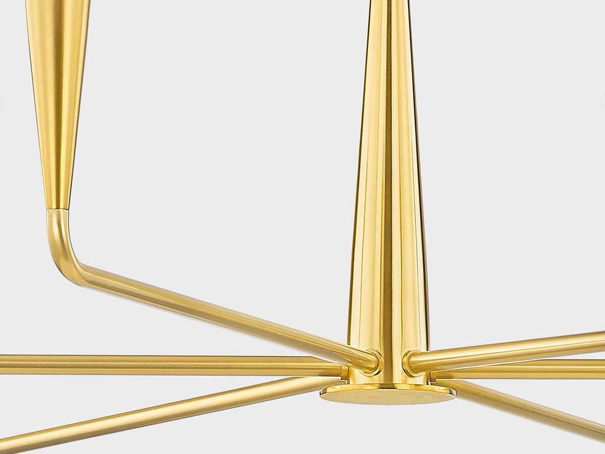 Mitzi Danna 6-Light Aged Brass Candelabra Chandelier