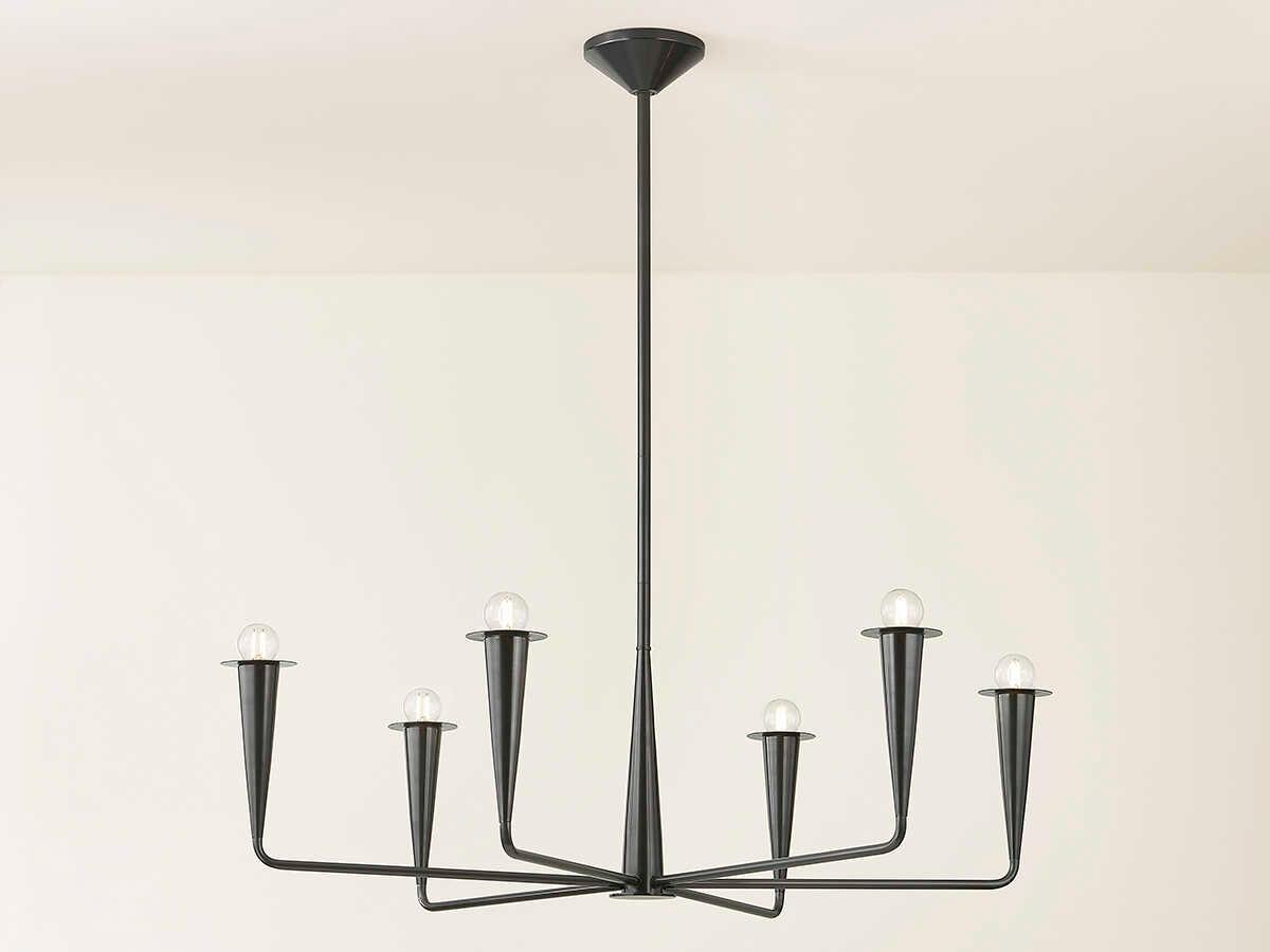 Mitzi Danna 6-Light Old Bronze Candelabra Chandelier