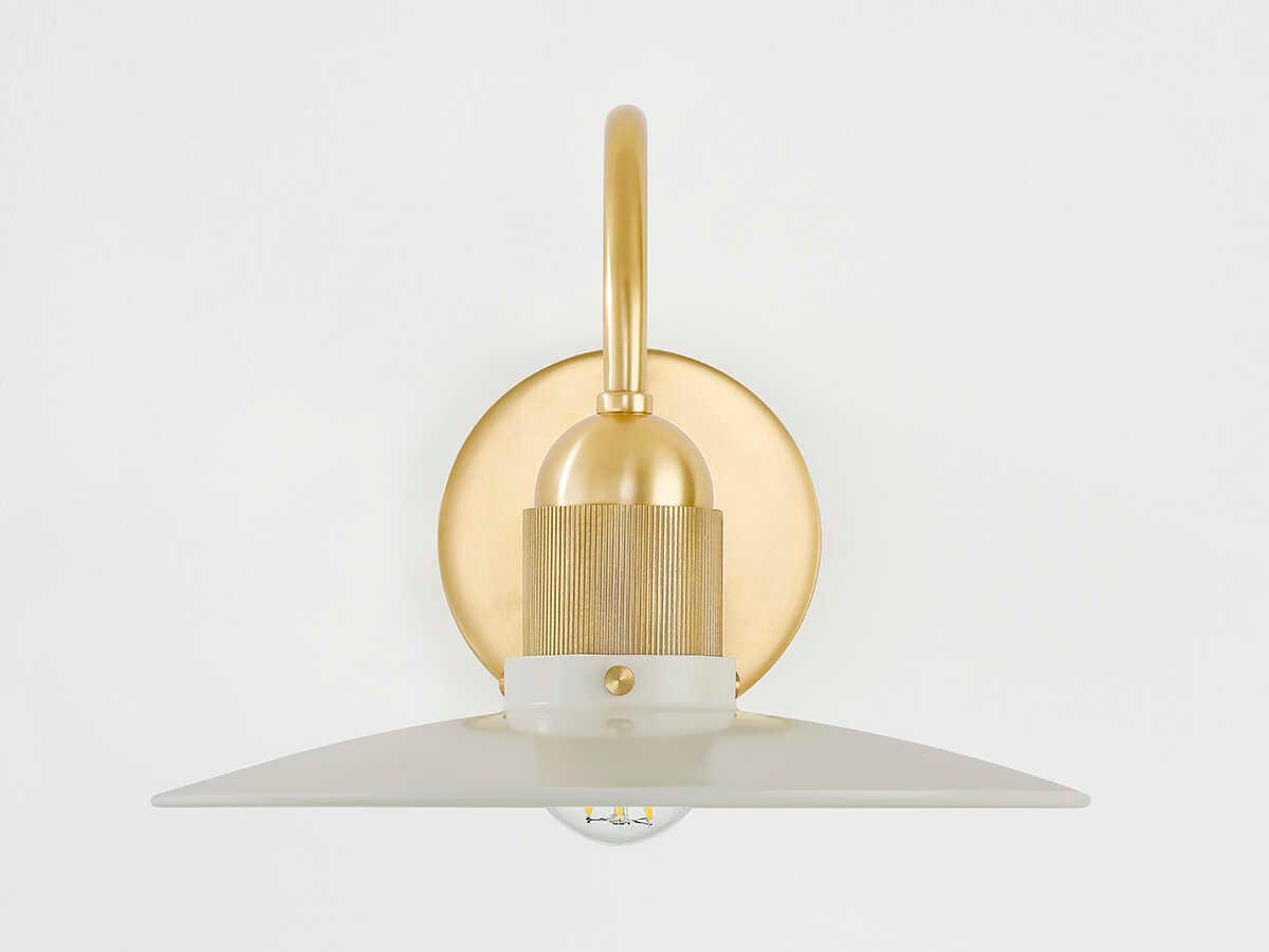 Mitzi Leanna 1-Light Aged Brass Wall Sconce
