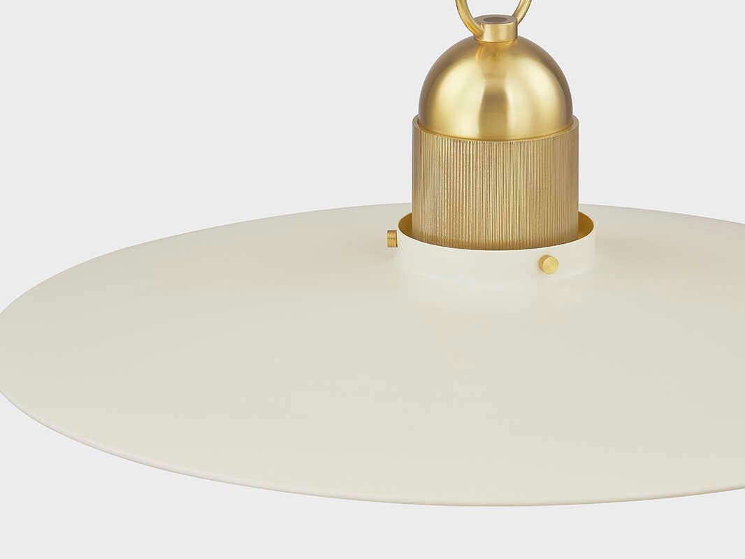 Mitzi Leanna 1-Light Aged Brass Pendant