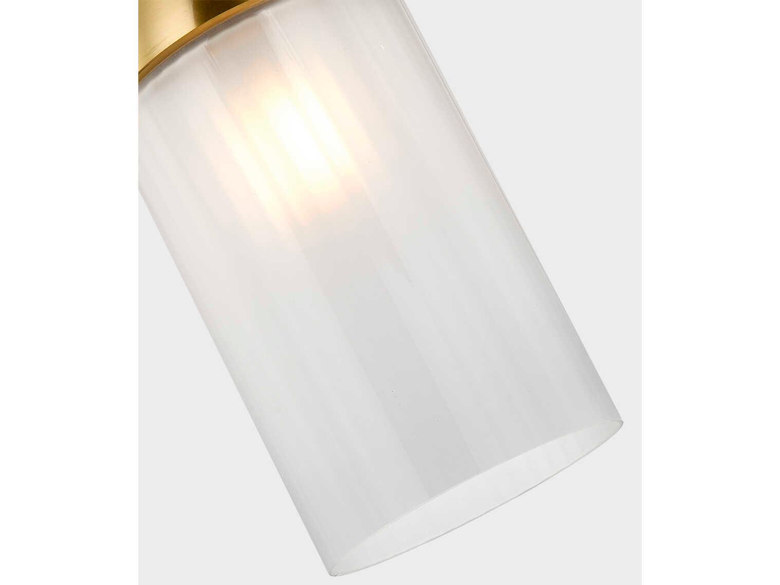 Mitzi Emory 1-Light Aged Brass Glass Mini Pendant