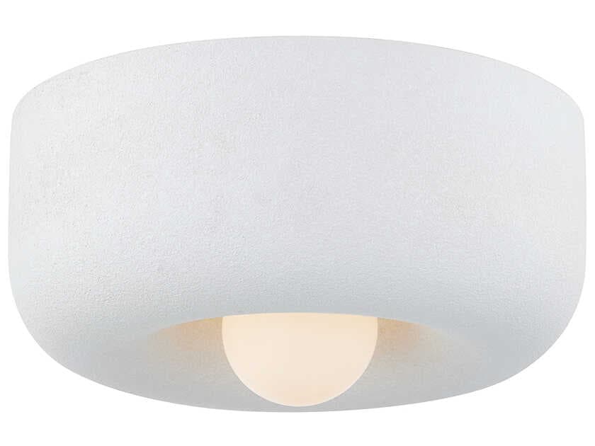 Mitzi Doris 1-Light Aged Brass Flush Mount