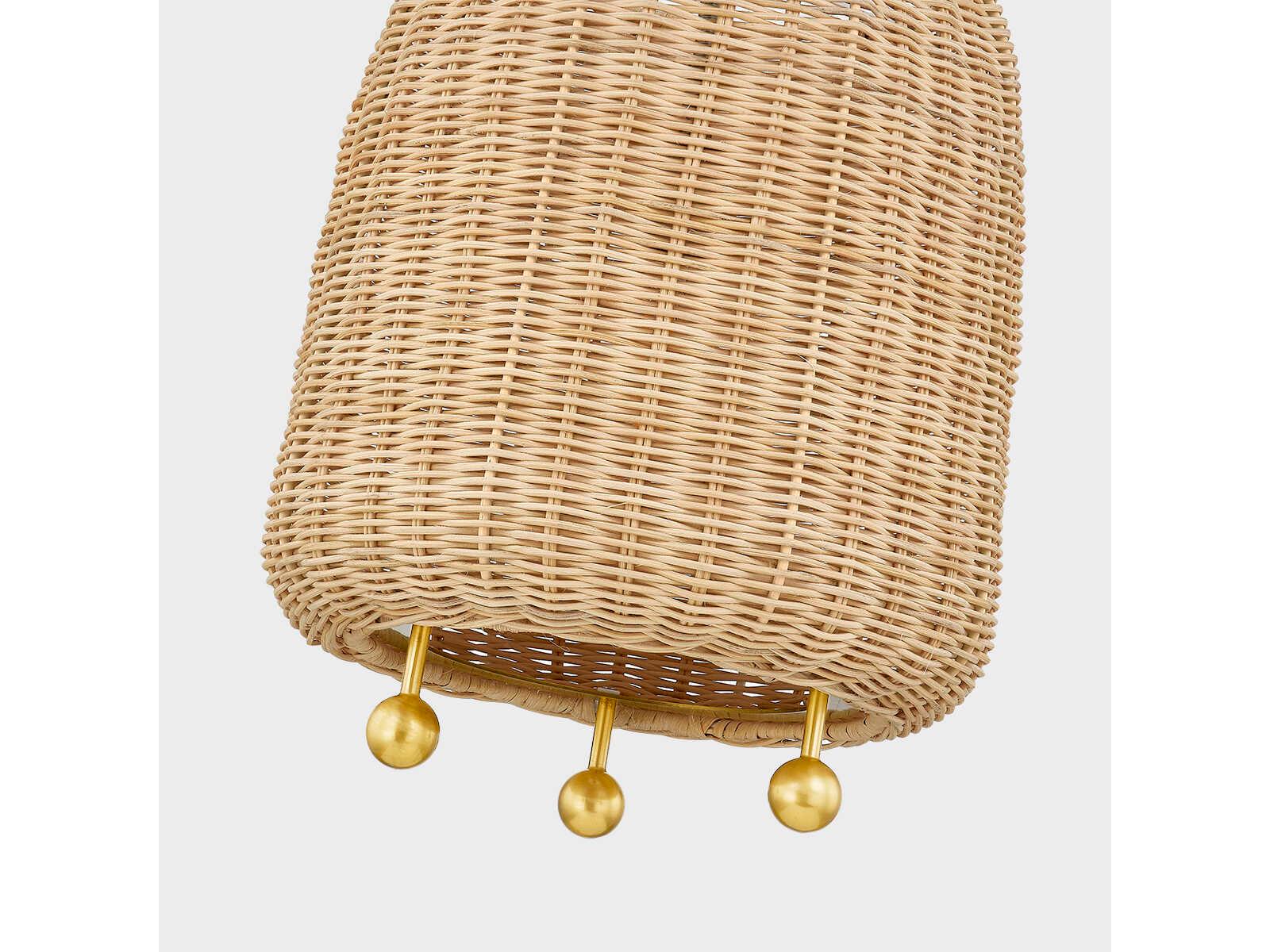 Mitzi Elena 1-Light Aged Brass Mini Pendant