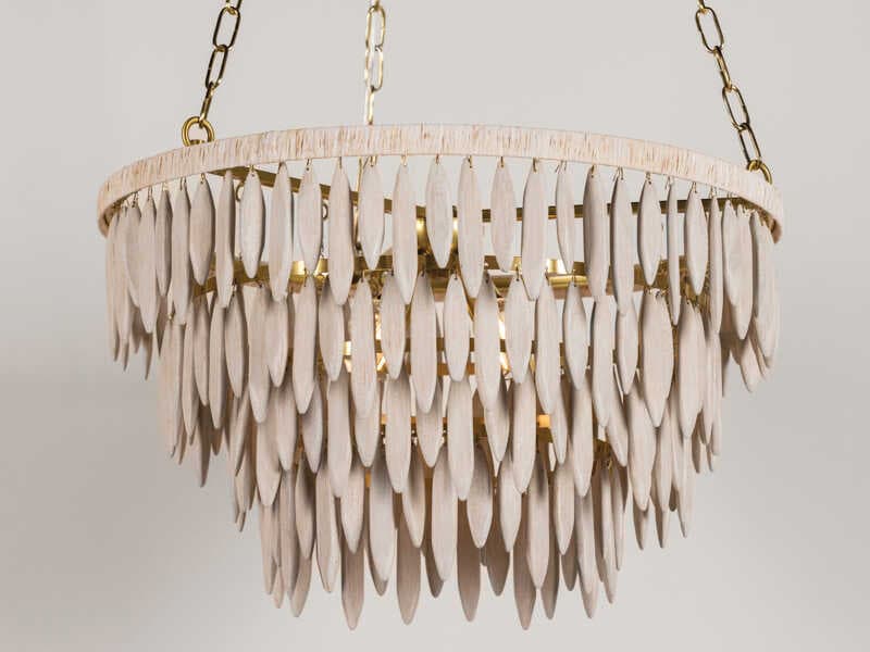 Mitzi Tiffany 4-Light Aged Brass Candelabra Chandelier