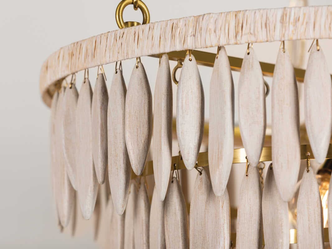 Mitzi Tiffany 4-Light Aged Brass Candelabra Chandelier