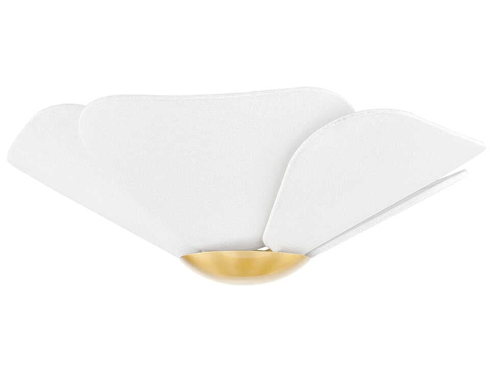 Mitzi Madeline 1-Light Aged Brass LED Flush Mount