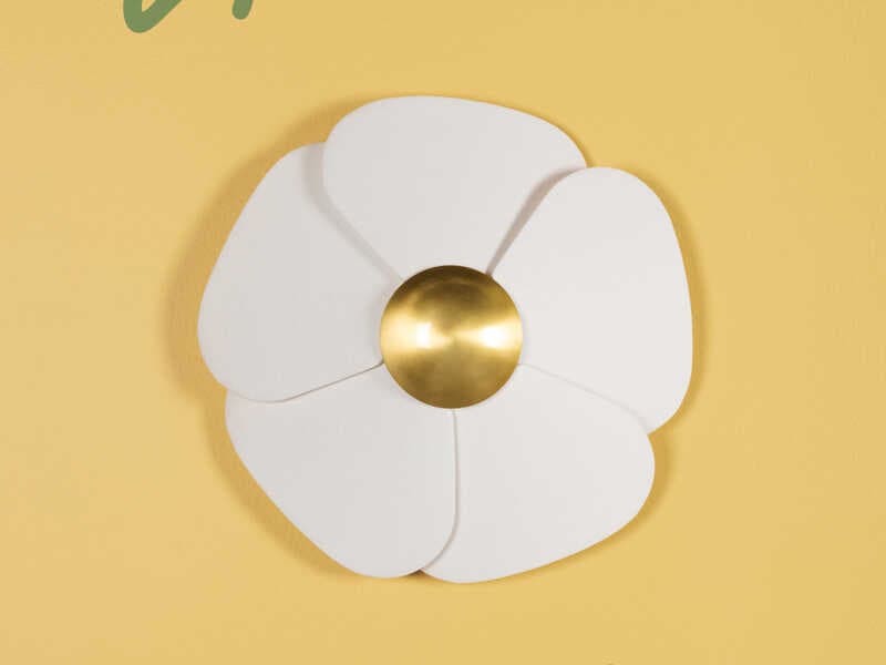 Mitzi Madeline 1-Light Aged Brass LED Flush Mount