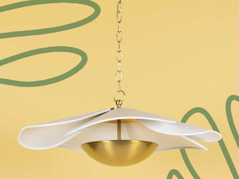 Mitzi Madeline 1-Light Aged Brass LED Pendant