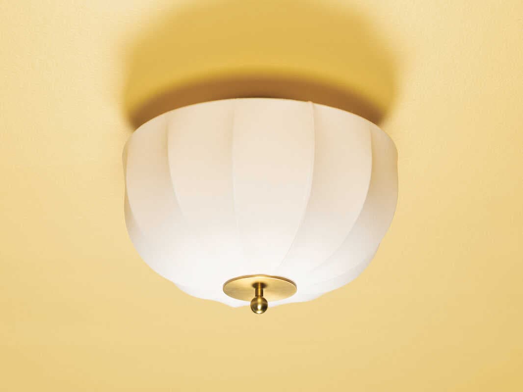 Mitzi Meshelle 1-Light Aged Brass Flush Mount