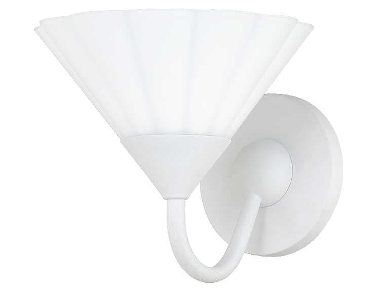 Mitzi Kelsey 1-Light Textured White Glass Wall Sconce