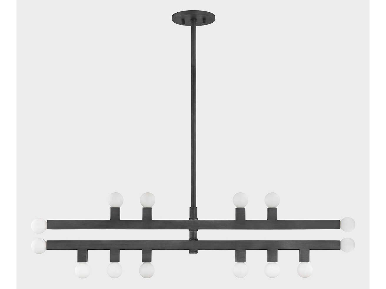 Mitzi Sutter 14-Light Graphite Gray Tiered Chandelier