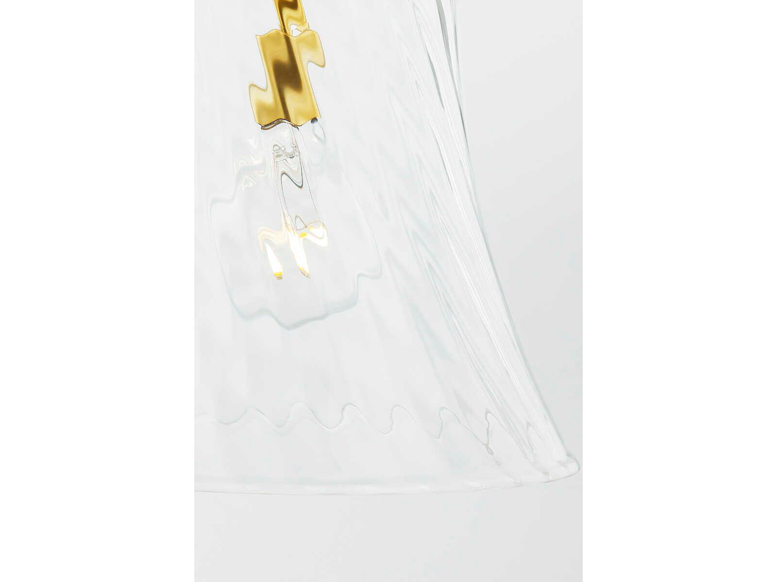 Mitzi Cantana 1-Light Aged Brass Glass Pendant