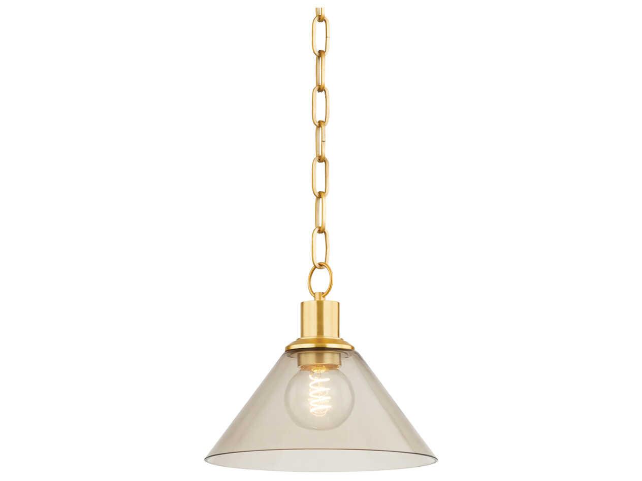 Mitzi Anniebee 1-Light Aged Brass Mini Pendant