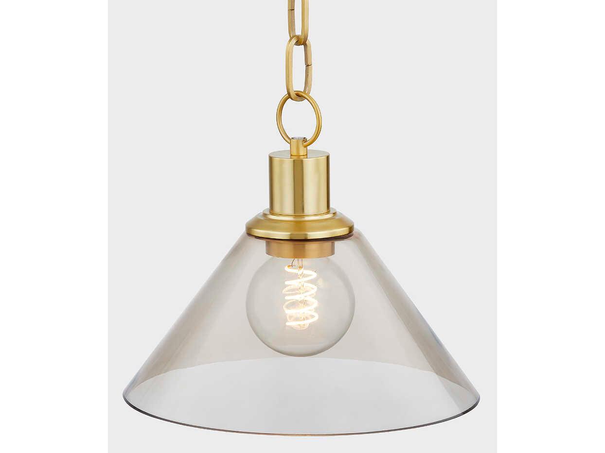 Mitzi Anniebee 1-Light Aged Brass Mini Pendant
