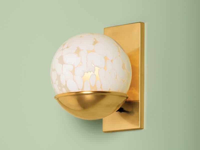 Mitzi 1-Light Aged Brass Wall Sconce