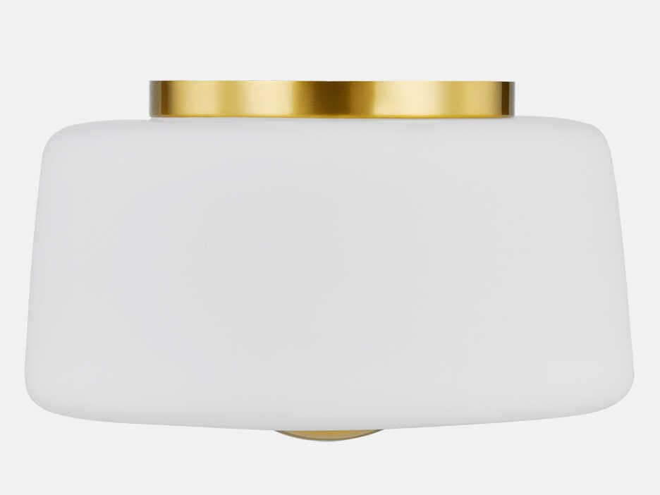 Mitzi Ciela 2-Light Aged Brass Flush Mount