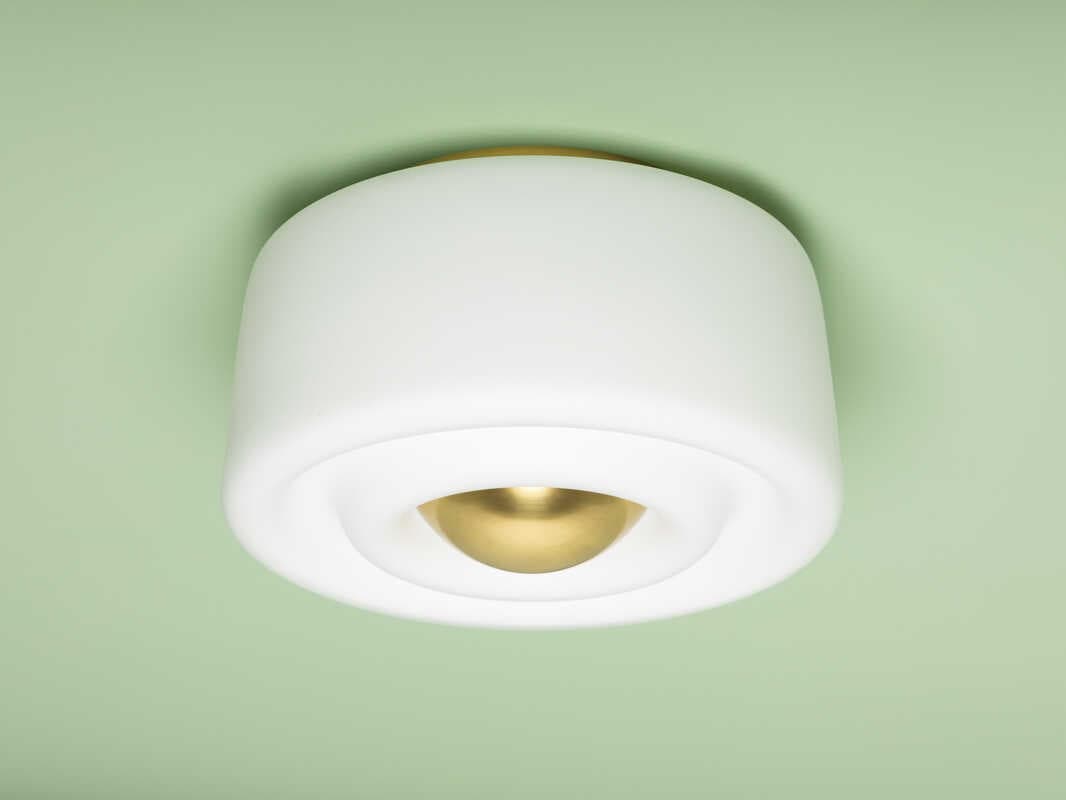 Mitzi Ciela 2-Light Aged Brass Flush Mount