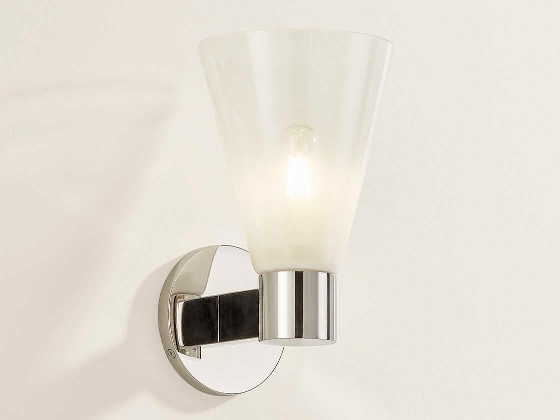 Mitzi Alma 1-Light Polished Nickel Wall Sconce