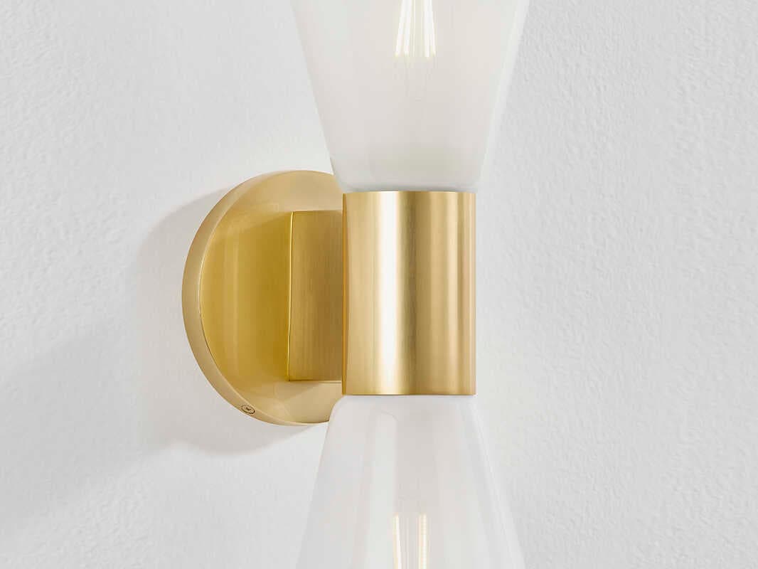 Mitzi Alma 2-Light Aged Brass Wall Sconce