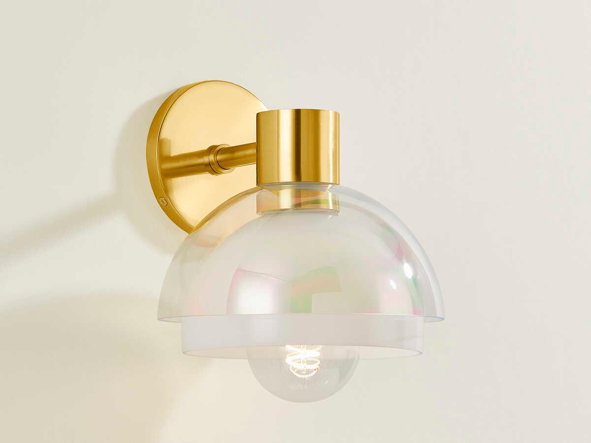 Mitzi Modena 1-Light Aged Brass Wall Sconce