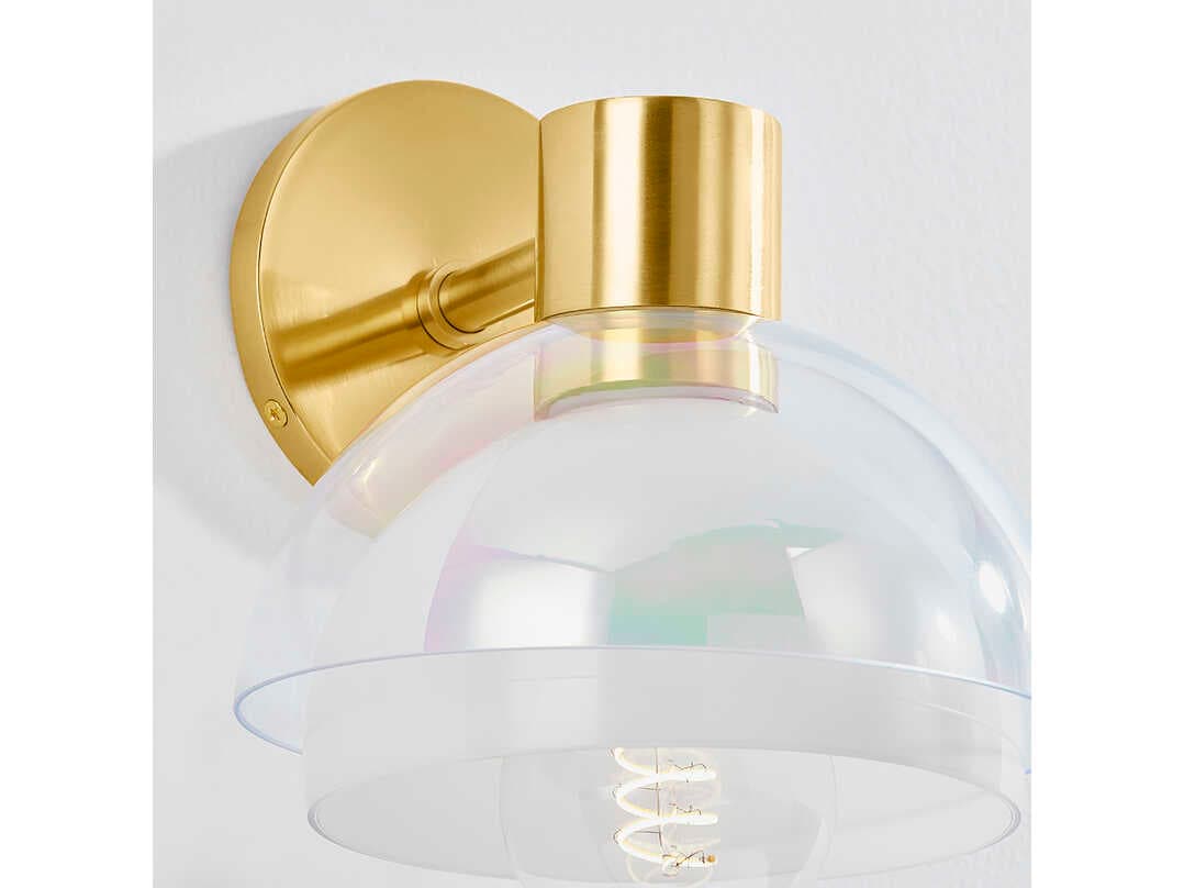 Mitzi Modena 1-Light Aged Brass Wall Sconce