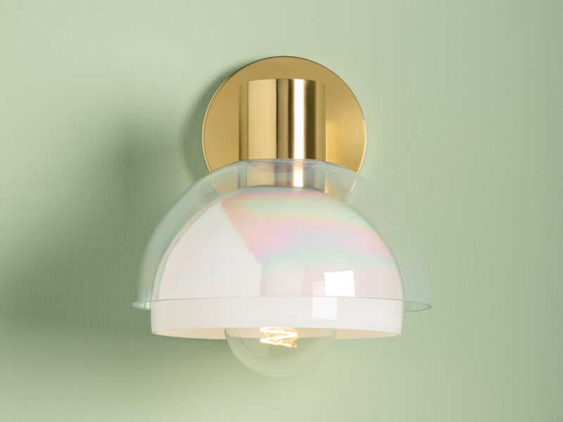Mitzi Modena 1-Light Aged Brass Wall Sconce