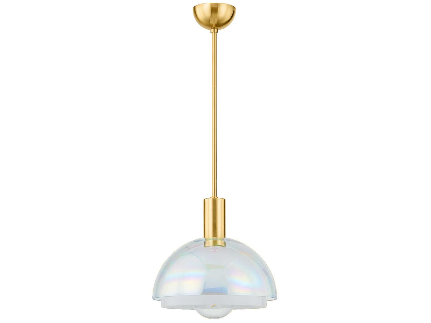 Mitzi Modena 1-Light Aged Brass Pendant