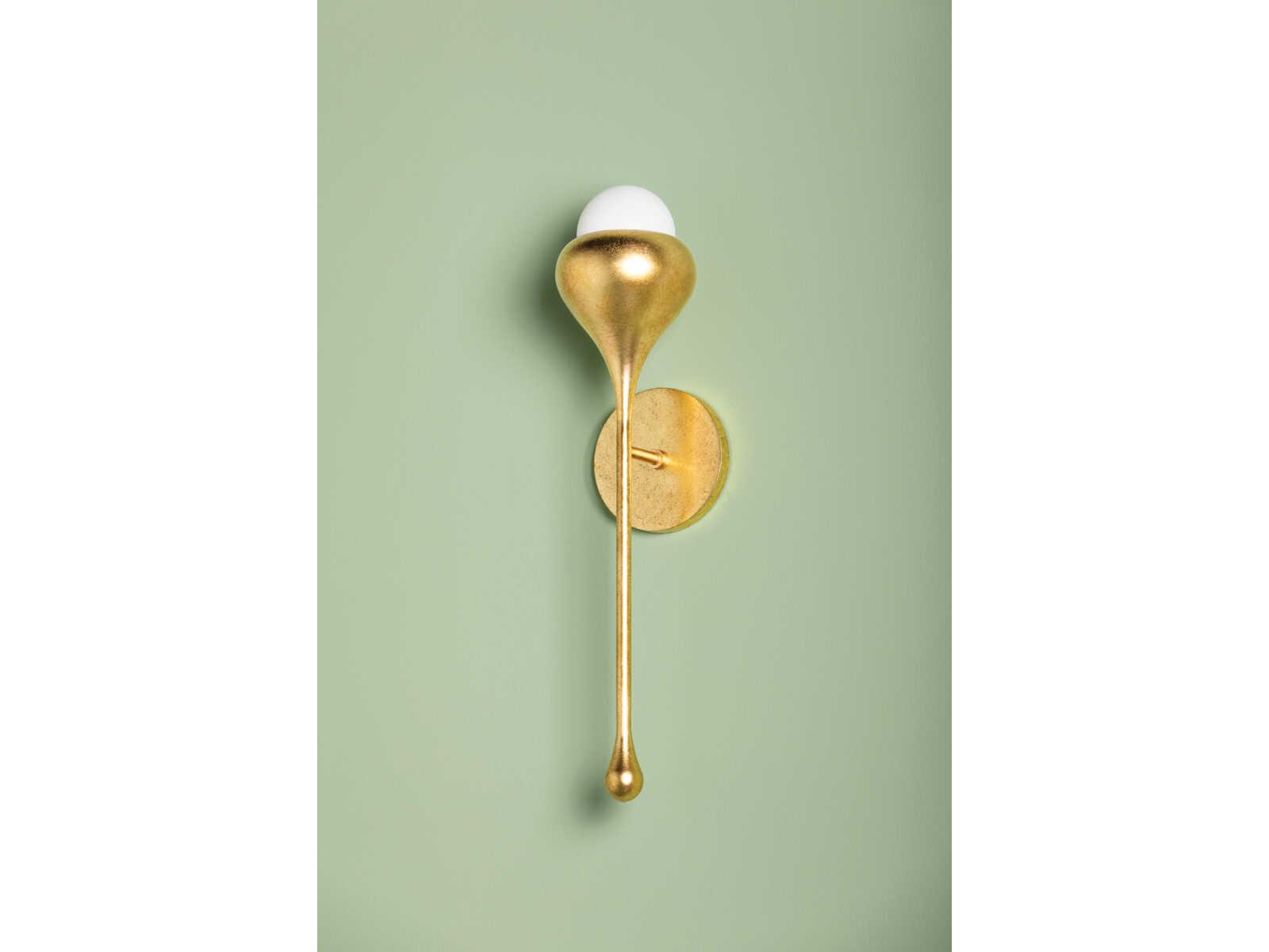 Mitzi Luciel 1-Light Vintage Gold Leaf Wall Sconce