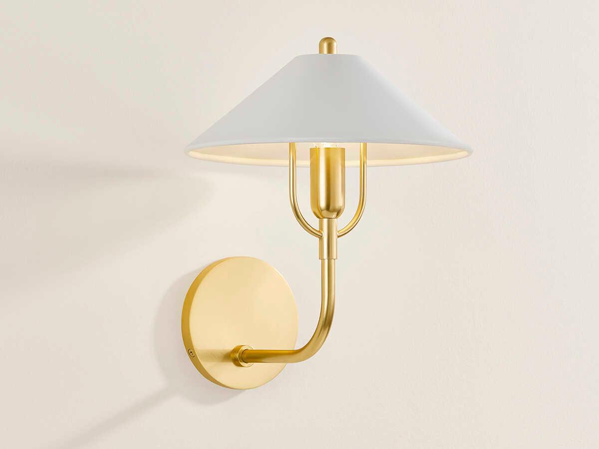 Mitzi Mariel 1-Light Aged Brass Soft White Wall Sconce