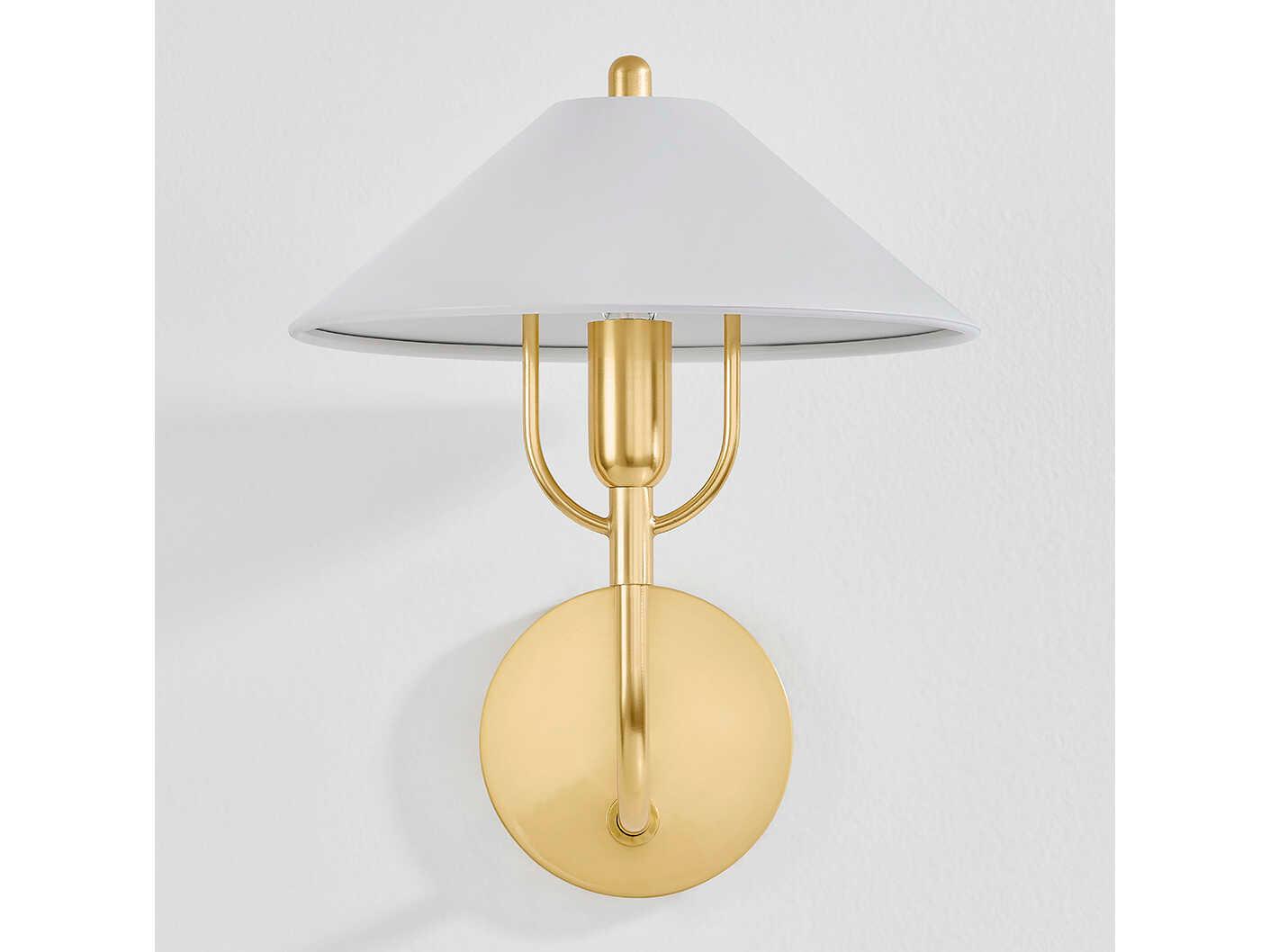 Mitzi Mariel 1-Light Aged Brass Soft White Wall Sconce