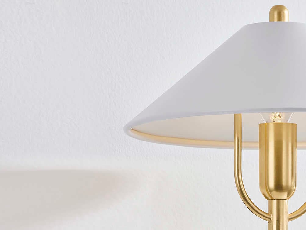 Mitzi Mariel 1-Light Aged Brass Soft White Wall Sconce