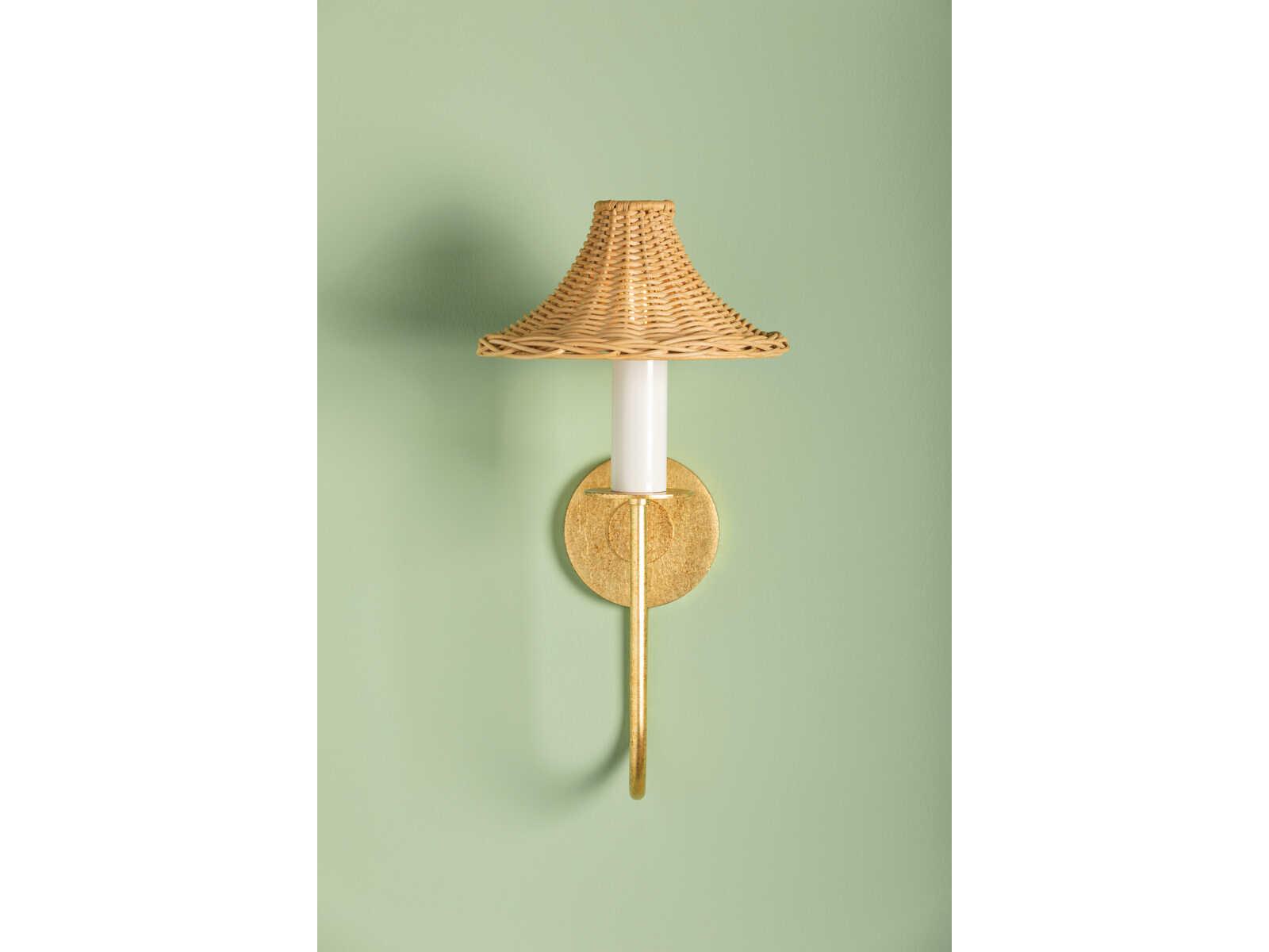 Mitzi Twila 1-Light Vintage Gold Leaf Wall Sconce