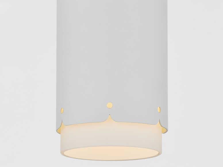 Mitzi Asa 1-Light Aged Brass Soft White Cylinder Flush Mount