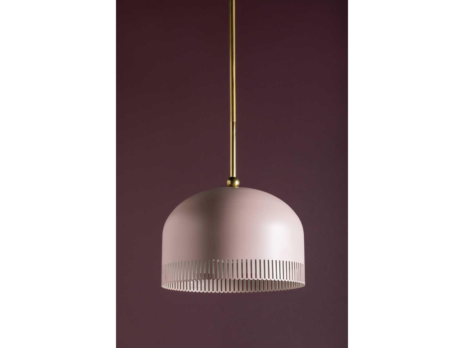 Mitzi Liba 1-Light Aged Brass Soft Peignoir White Pendant