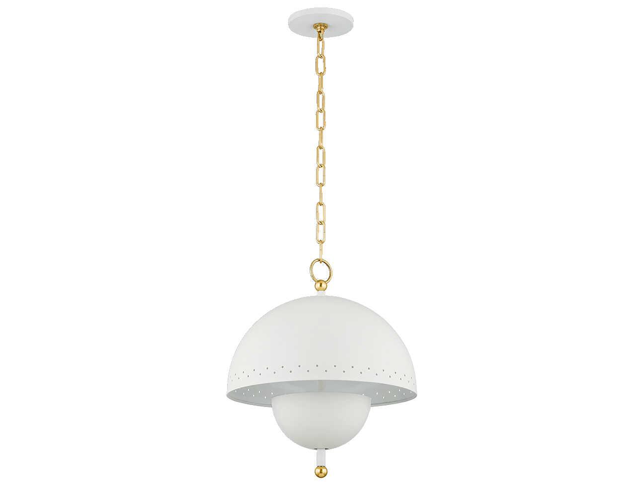 Mitzi Jojo 2-Light Aged Brass Soft White Pendant