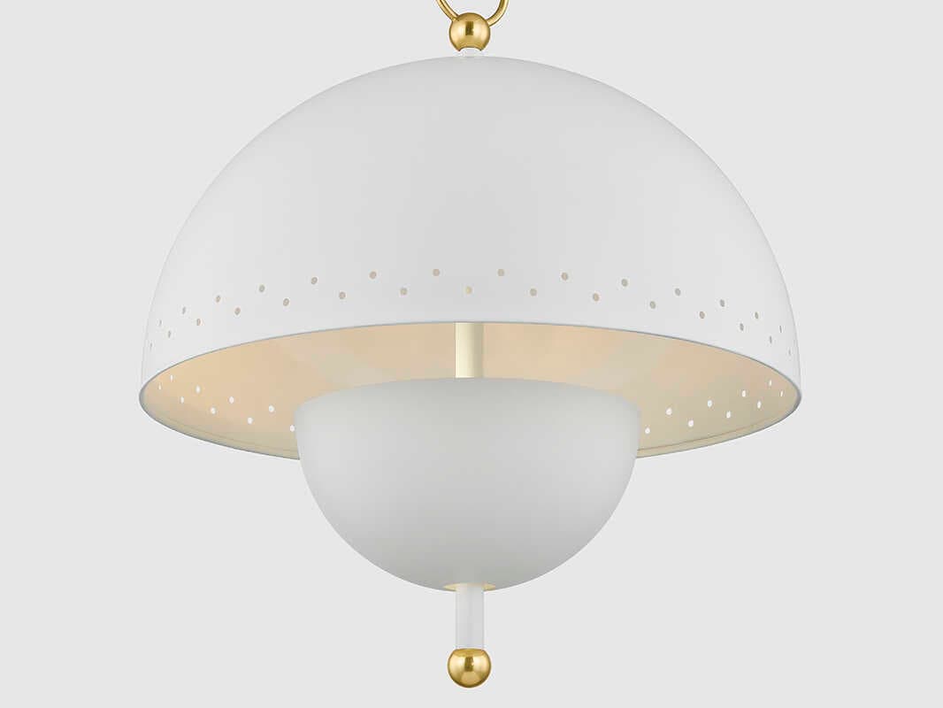 Mitzi Jojo 2-Light Aged Brass Soft White Pendant