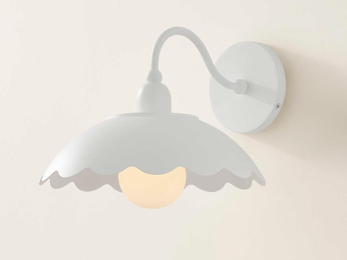 Mitzi Yael 1-Light Textured White Wall Sconce