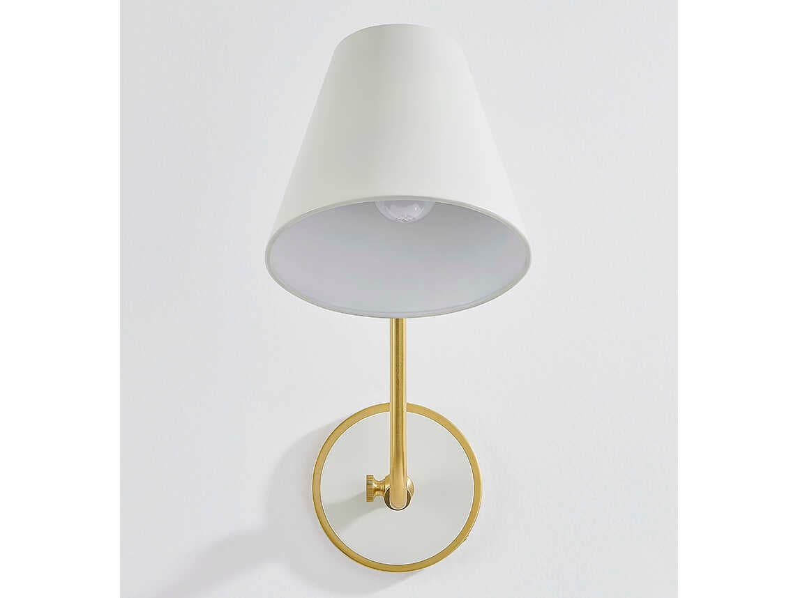 Mitzi Georgann 1-Light Aged Brass Soft White Wall Sconce