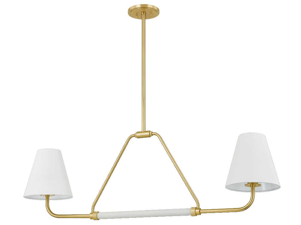 Mitzi Georgann 2-Light Aged Brass Soft White Island Pendant
