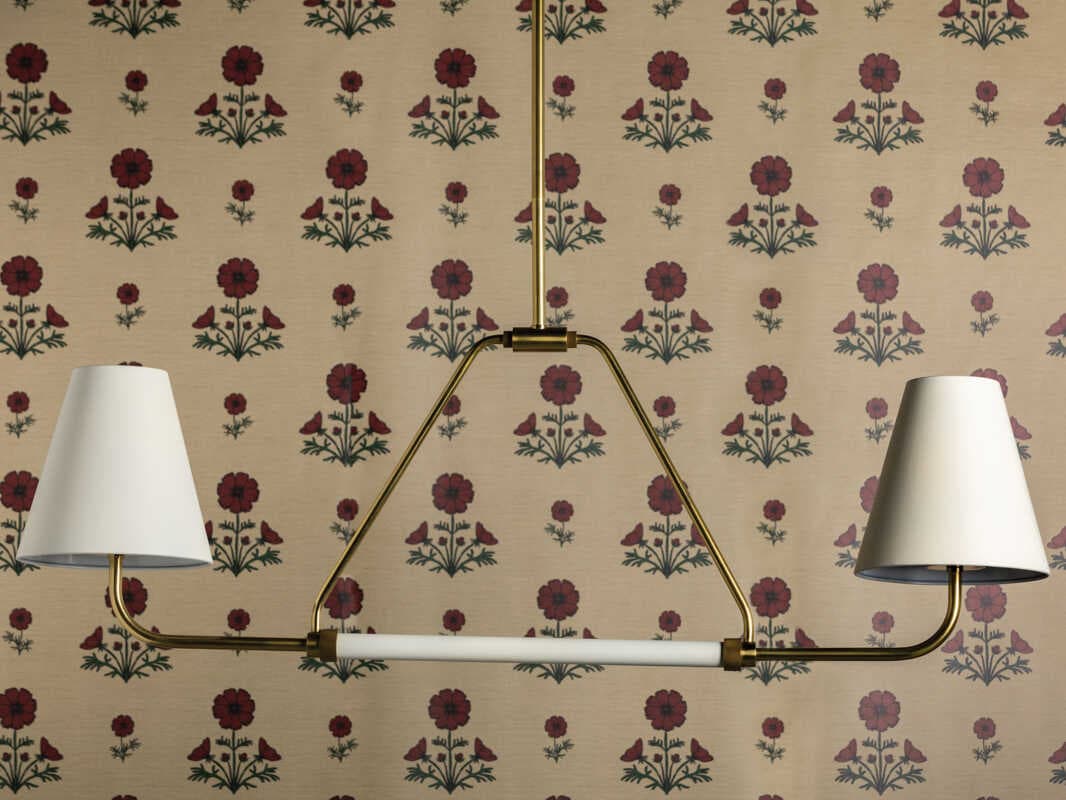 Mitzi Georgann 2-Light Aged Brass Soft White Island Pendant