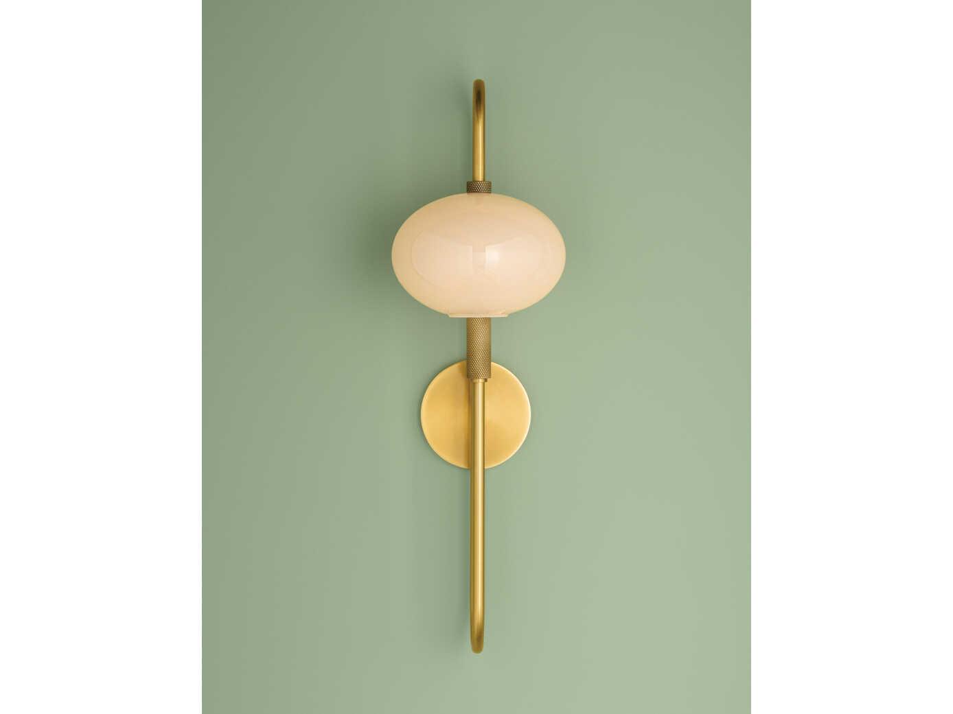 Mitzi Delphine 1-Light Aged Brass Wall Sconce