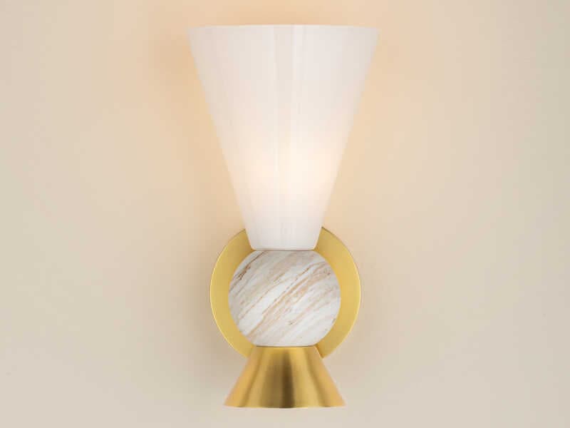 Mitzi Mona 1-Light Aged Brass Wall Sconce