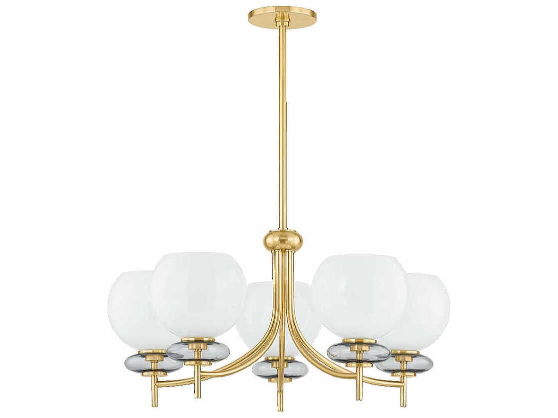 Mitzi Alexia 5-Light Aged Brass Chandelier