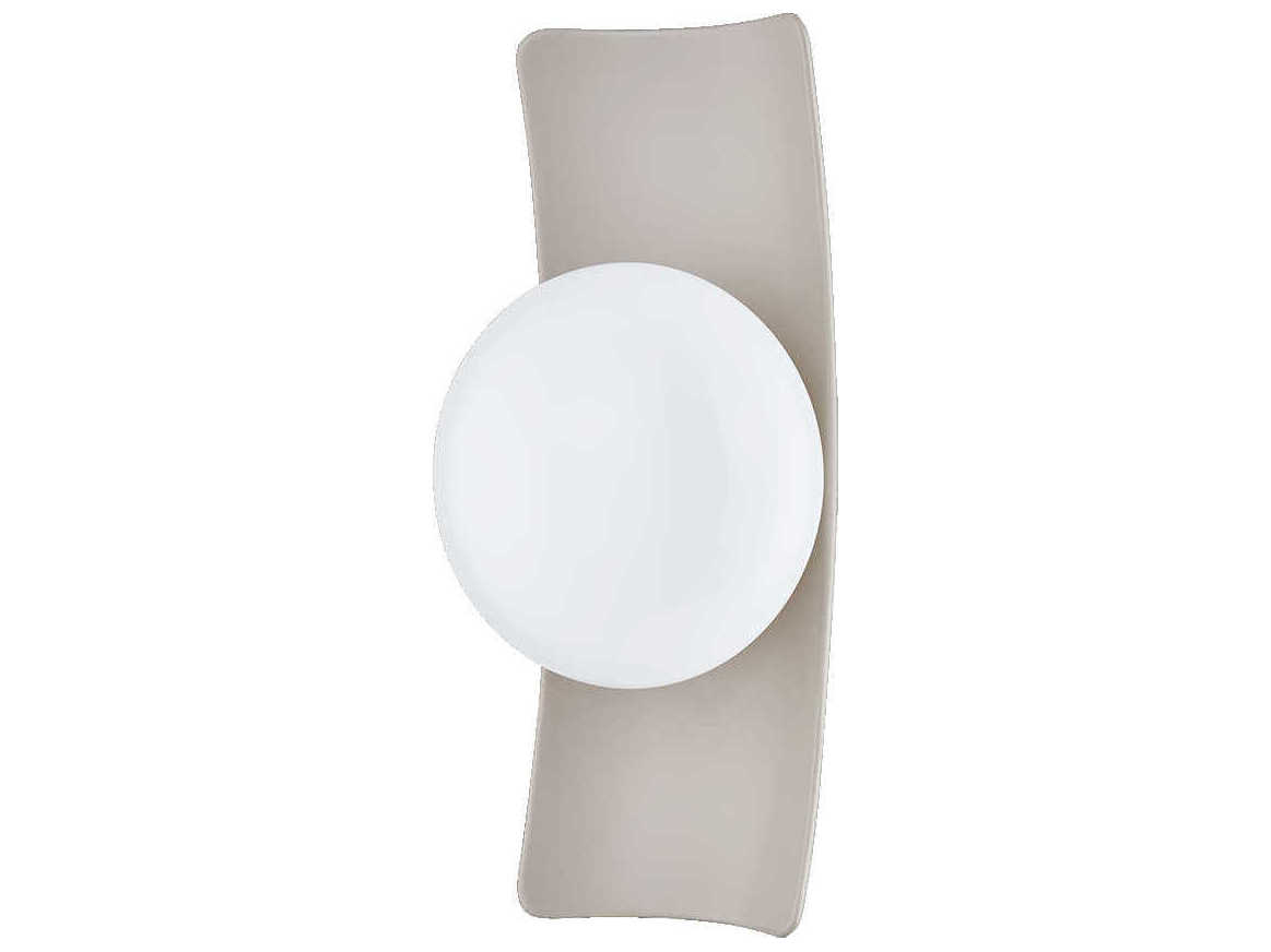 Mitzi Terra 1-Light Aged Brass Ceramic Antique Ivory Gray Wall Sconce