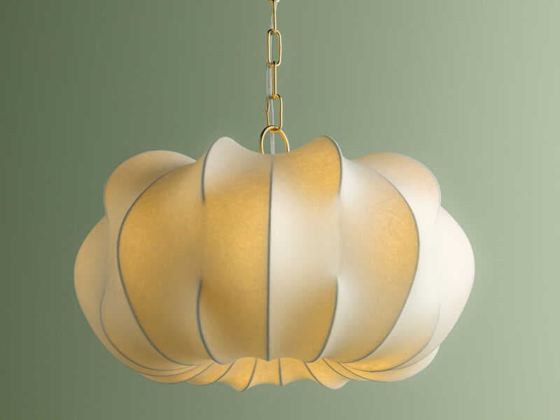 Mitzi Keilah 1-Light Aged Brass Pendant