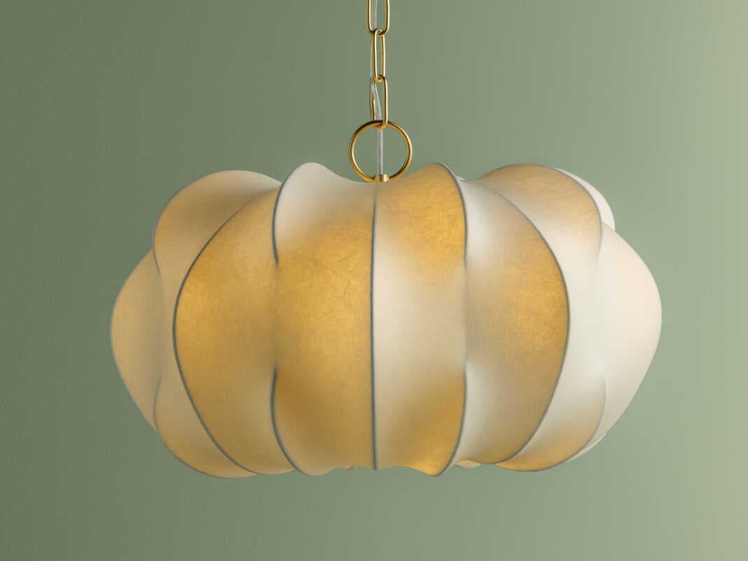 Mitzi Keilah 1-Light Aged Brass Pendant