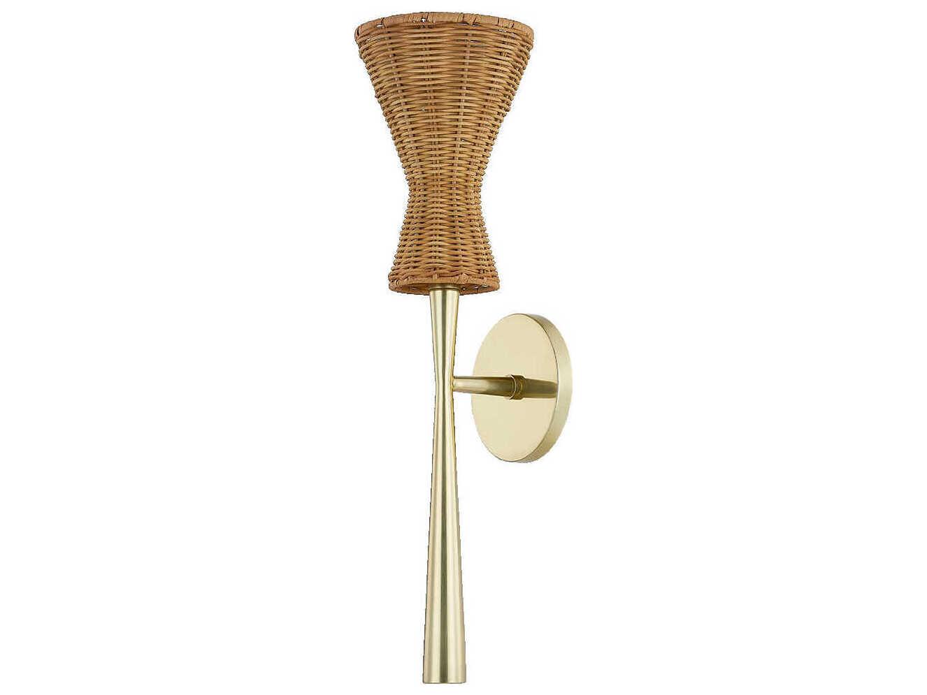Mitzi Honey 1-Light Aged Brass Wall Sconce