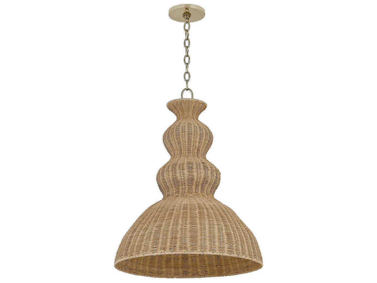 Mitzi Mayla 1-Light Aged Brass Geometric Pendant
